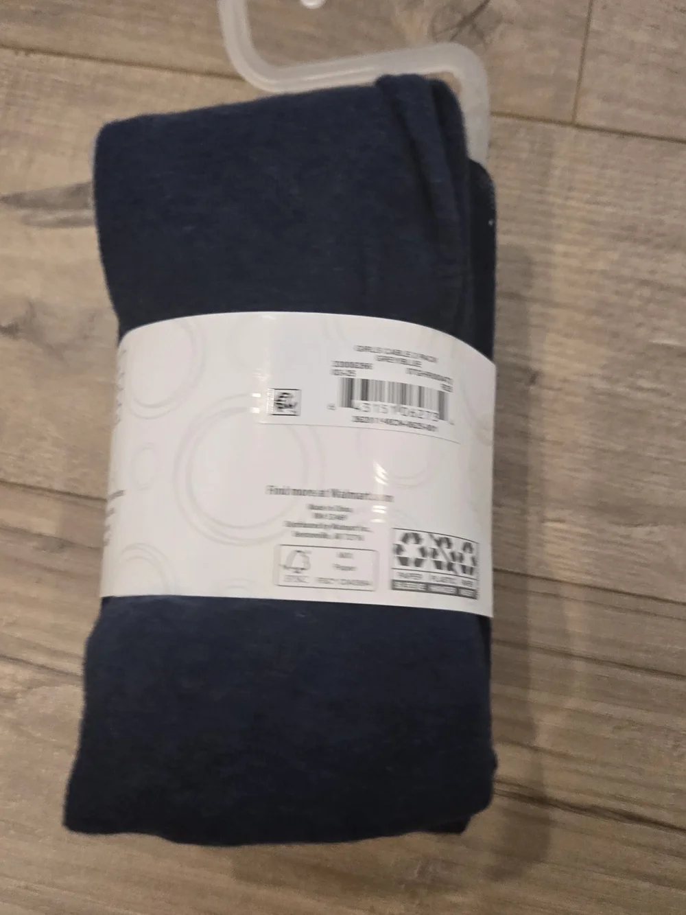 🌻 NWT Wonder Nation Girls Cable Knit Tights 2-Pack - Navy & Gray - Size S (4-6)